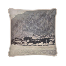 Load image into Gallery viewer, Alaska Juneau Territorial Waterfront Silk Pillow