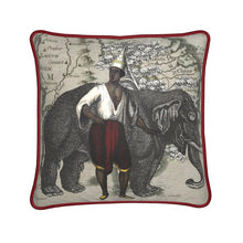 Load image into Gallery viewer, Asia Traditional Thai Siamese/Asian Elephant Silk Pillow