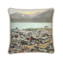 Load image into Gallery viewer, Alaska Juneau Downtown Lynn Canal Silk Pillow