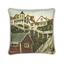 Load image into Gallery viewer, Alaska Ketchikan Residences 1914 Silk Pillow