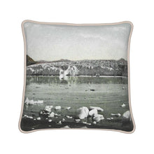 Load image into Gallery viewer, Alaska Gustavus Muir Glacier Alaska 354 sq miles of ice Silk Pillow