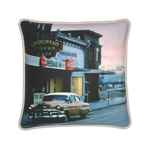 Load image into Gallery viewer, Alaska Anchorage Cheekako Tavern 1960s Silk Pillow