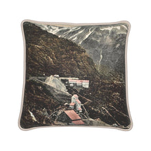 Load image into Gallery viewer, Alaska Mining Operation 1908 Silk Pillow