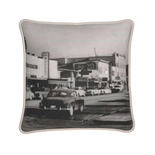 Load image into Gallery viewer, Alaska Anchorage 4th Avenue 1950s Silk Pillow