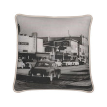 Load image into Gallery viewer, Alaska Anchorage 4th Avenue 1950s Silk Pillow