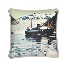Load image into Gallery viewer, Alaska Ketchikan Tracy Arm Glacier Cruise Ship Silk Pillow
