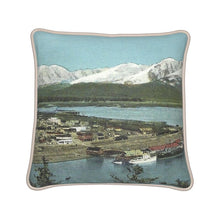 Indlæs billede til gallerivisning Alaska Seward Territorial Waterfront Silk Pillow