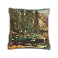 Load image into Gallery viewer, Alaska Kenai Float Plane 1961 Silk Pillow