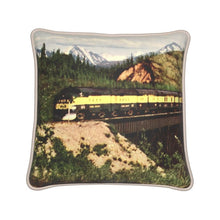 Indlæs billede til gallerivisning Alaska Railroad Passenger Train Silk Pillow