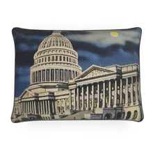 Indlæs billede til gallerivisning Washington DC US Capitol at Night Luxury Pillow