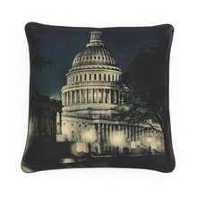 Indlæs billede til gallerivisning Washington DC Evening Capitol Luxury Pillow