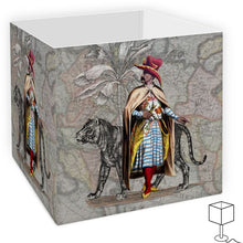 Load image into Gallery viewer, Asia Traditional Upper Class Arab Man/Persian Tiger Lamp Shade