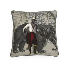 Load image into Gallery viewer, Asia Traditional Thai-Siamese Man/Elephant Luxury Pillow