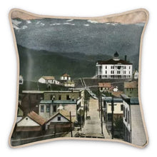 Load image into Gallery viewer, Alaska Juneau Territorial Courthouse Silk Pillow