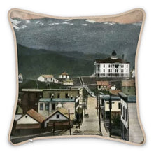 Load image into Gallery viewer, Alaska Juneau Territorial Courthouse Silk Pillow