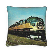 Indlæs billede til gallerivisning Alaska Railroad Streamliner Aurora Luxury Pillow