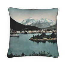 Indlæs billede til gallerivisning Alaska Sitka & Mt Edgecumbe Steamship 1910 Luxury Pillow