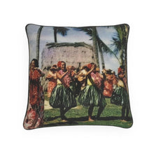 Load image into Gallery viewer, Hawaii Kodak Hula Dancers Luxury Pillow