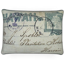 Load image into Gallery viewer, Hawaii Kohala Niulii Plantation 1899 Postcard Luxury Pillow
