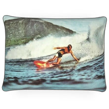 Load image into Gallery viewer, Hawaii Oahu Honolulu Diamond Head Surfer Hawaii Oahu Honolulu Diamond Head Surfer Luxury Pillow