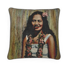 Load image into Gallery viewer, Hawaii Native Woman Luxury Pillow
