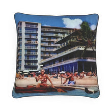 Load image into Gallery viewer, Hawaii Oahu Honolulu The Reef Hotel On the Beach at Waikiki Luxury Pillow