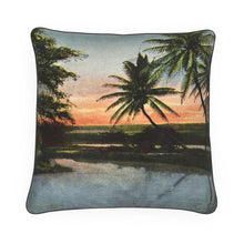 Load image into Gallery viewer, Hawaii Hilo Cocanut Lagoon Territorial Luxury Pillow