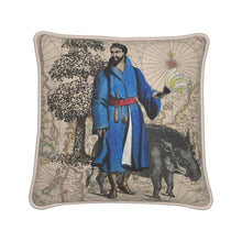 Load image into Gallery viewer, Asia Traditional Japanese Ryukyu Islander/Asian Boar Silk Pillow
