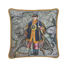 Load image into Gallery viewer, Asia Traditional Chinese Infantryman/Asian Tiger Silk Pillow
