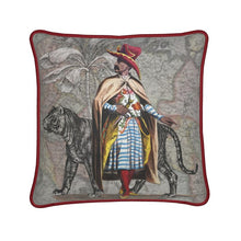 Load image into Gallery viewer, Asia Traditional Upper Class Arab Man/Persian Tiger Silk Pillow
