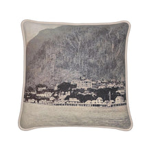 Load image into Gallery viewer, Alaska Juneau Territorial Waterfront Silk Pillow
