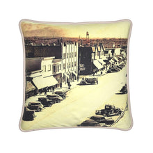 Load image into Gallery viewer, Alaska Anchorage Fourth Avenue Water Tower Silk Pillow
