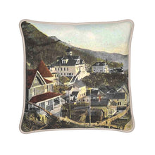 Load image into Gallery viewer, Alaska Ketchikan Looking South 1910 A Silk Pillow
