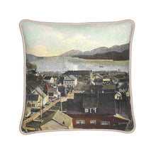 Load image into Gallery viewer, Alaska Ketchikan Looking South 1910 B Silk Pillow
