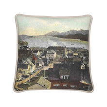 Load image into Gallery viewer, Alaska Ketchikan Looking South 1910 B Silk Pillow
