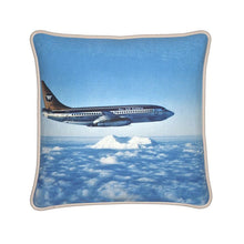 Load image into Gallery viewer, Alaska Mt. McKinley/Denali Wien Air Boeing 737 Silk Pillow
