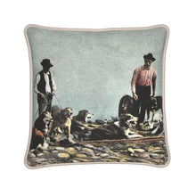Load image into Gallery viewer, Alaska Huskies and Pioneer Mushers Silk Pillow

