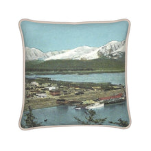 Indlæs billede til gallerivisning Alaska Seward Territorial Waterfront Silk Pillow

