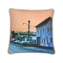 Load image into Gallery viewer, Alaska Nome Main Street City Hall 1960s Silk Pillow
