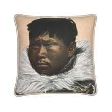 Load image into Gallery viewer, Alaska Native Man Atziruk Nome Silk Pillow
