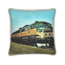 Indlæs billede til gallerivisning Alaska Railroad Streamliner Aurora Silk Pillow
