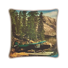 Load image into Gallery viewer, Alaska Kenai Float Plane 1961 Silk Pillow
