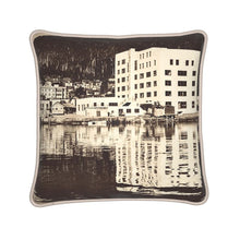 Load image into Gallery viewer, Alaska Ketchikan Waterfront Silk Pillow
