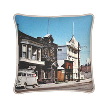 Indlæs billede til gallerivisning Alaska Skagway Alaska Native Brotherhood Hall Silk Pillow
