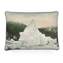 Load image into Gallery viewer, Alaska Juneau Taku Glacier Iceberg Luxury Pillow

