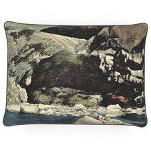 Load image into Gallery viewer, Alaska Juneau Mendenhall Glacier Ice Cave Luxury Pillow
