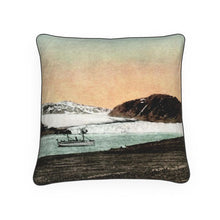 Load image into Gallery viewer, Alaska Gustavus Muir Glacier Steamship Luxury Pillow
