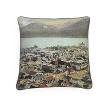 Load image into Gallery viewer, Alaska Juneau Downtown Lynn Canal Luxury Pillow

