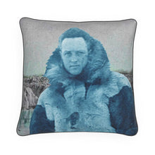 Indlæs billede til gallerivisning Arctic Explorer Admiral Richard Byrd at Alaska’s Muir Glacier Luxury Pillow

