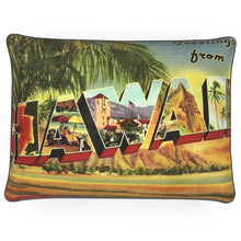 Indlæs billede til gallerivisning Hawaii Greetings From Large Letter Postcard Luxury Pillow
